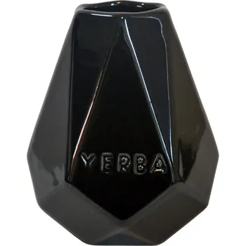 Mate Green Keramická kalabasa, Černá Yerba - Diamant, 350 ml