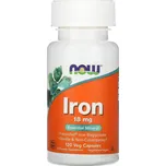 NOW Foods - Iron Bisglycinate, Železo 18mg, 120 veg kapslí