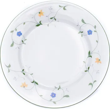 Talíř Thun 1794 Talíř mělký, 25 cm, luční kvítí, český porcelán, Thun