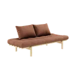 KARUP DESIGN Dřevěná pohovka PACE cihlově hnědá 75x200 cm 200101759