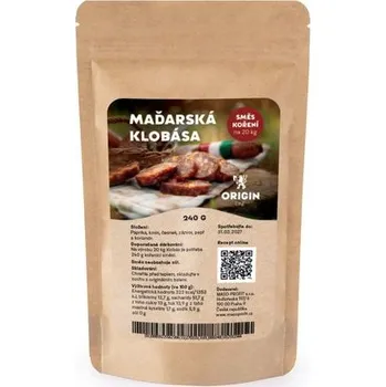 Origin Line Kořenicí směs bez soli Maďarská klobása 240 g na 20 kg díla