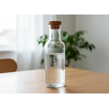 Sklenice Skleněná karafa se zátkou WATER II. transparentni 1 l 891033