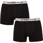 Pietro Filipi 2PACK METALIC černé boxerky Velikost: XL