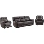 Sedací souprava Komfort 3+1+1 s elektrickým polohováním Hnědá Doprava ZDARMA.