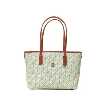 Kabelka Kabelka Tommy Hilfiger Th Monoplay Leather Mini Tote AW0AW17415 Zelená OS