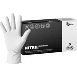 Espeon Nitrilové rukavice NITRIL COMFORT 100 ks, nepudrované, bílé, 3.8 g Velikost: S