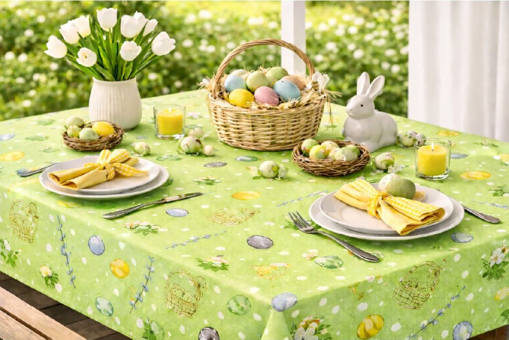 Orbytex Ubrus velikonoční - 03 - teflon Rozměry: 140x180, Tvar: Ovál