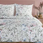 ArtFir Povlečení na dvojlůžko SPRING 51 | bílá/zelená 220 x 200 cm