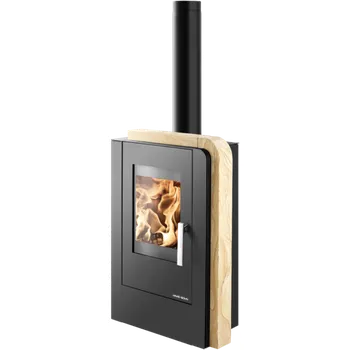 Krbová kamna Krbová kamna NORDBY – černá / woodstone, výkon 2.0–6.4 kW 0422017500000