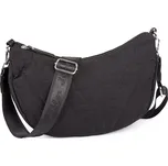 Jennifer Jones Lehká volnočasová prošívaná kabelka přes rameno černá 2337