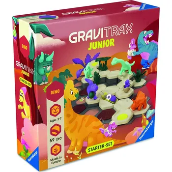 Dřevěná hračka Ravensburger 120200031 GraviTrax Junior Dinosauři Startovní sada S