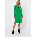 MOE dámský kabát zelený klasický bez kapuce M758 velikost S