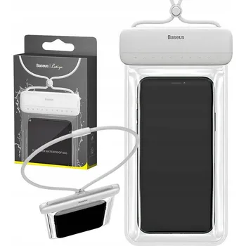 Pouzdro na mobilní telefon Pouzdro Baseus AquaGlide BS-PC029 voděodolné IPX8 Slide Lock - bílé