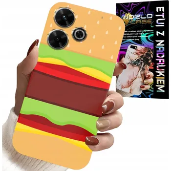 Pouzdro na mobilní telefon POUZDRO PRO XIAOMI REDMI 13 4G - POUZDRO NA BURGER, CHEESEBURGER DÁREK KRYT