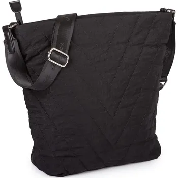 Kabelka Jennifer Jones Lehká volnočasová prošívaná kabelka přes rameno černá 2339