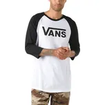 VANS Triko - Classic Ragl White/Black (YB2) velikost: XL