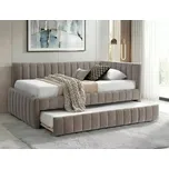 Postel s přistýlkou ALFIE RAVEN 120x200, tmavě béžová