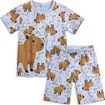 Chlapecké pyžamo svítící ve tmě KYLY KAPYBARA šedé Velikost: 128