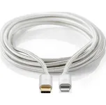 NEDIS PROFIGOLD Lightning/USB 2.0 kabel/ Apple Lightning 8pinový - USB-C zástrčka/ nylon/ stříbrný/ BOX/ 1m (CCTB39650AL10)