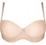 Mefemi podprsenka bardotka, balkonetka hnědá velikost 70C