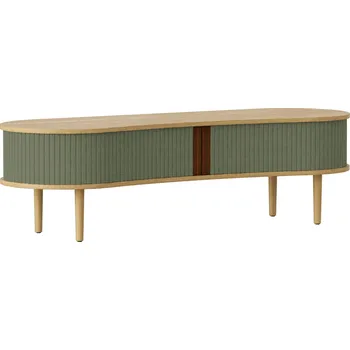 Úložný box Umage, Skříňka Audacious 140 cm zelená na dubových nohách - Formadore