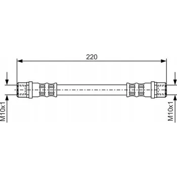 Brzdová hadice Bosch 1 987 476 203 Brzdová hadice, flexibilní
