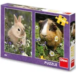 Dino Králíček a morče 2x 48 dílků