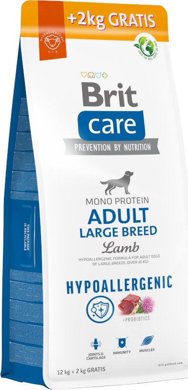 Brit Care Dog Hypoallergenic Adult Large Breed 12 + 2 kg