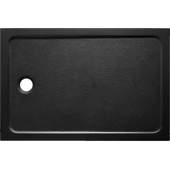 Sprchová vanička Sat Sprchová vanička obdélníková Project 100x90 cm litý mramor černá SVPRO10090CA