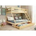 Patrová postel Denis - přírodní