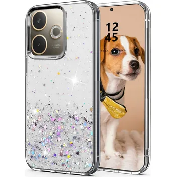 Pouzdro na mobilní telefon POUZDRO ZADNÍ KRYT GLITTER CASE BROKAT PRO OPPO A5 PRO 5G 2x SKLO