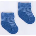 YO! YOCLUB PONOŽKY BEZ TLAKU SKA-009 Barva: jeans, Velikost: 6-9 miesięcy