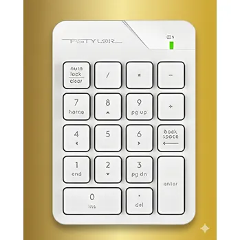 Klávesnice A4tech FSTYLER bezdrátová numerická klávesnice, bílá