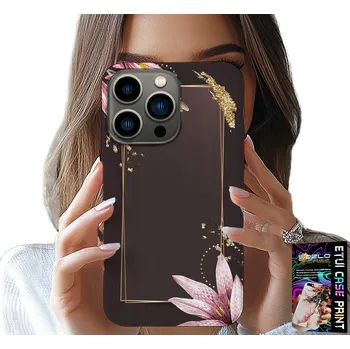 Pouzdro na mobilní telefon POUZDRO PRO IPHONE 16 PRO - ELEGANTNÍ KRYT S KVĚTINOVÝM KRYT