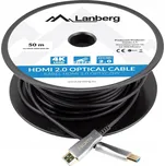 HDMI kabel Lanberg M/M v2.0 50 m černý optický AOC