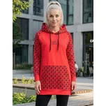 Dámská funkční prodloužená mikina premium ALTISPORT VOJ/ALW048MI03 ČERVENÁ XL