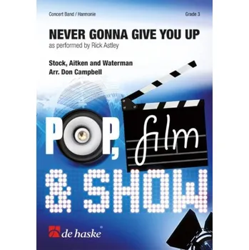 Rick Astley: Never Gonna Give You Up (noty pro koncertní orchestr, party, partitura)