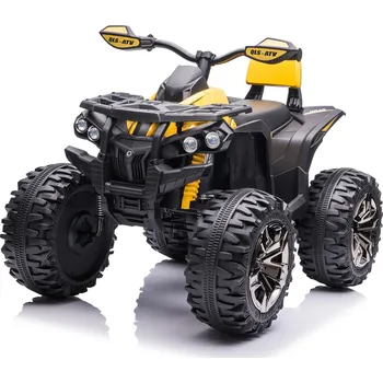 Dětské vozidlo Mamido Dětská elektrická čtyřkolka ATV Power 12V 14Ah 4x4 žlutá