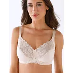Polovyztužená podprsenka z květinové krajky Philippa Dorina®, s kosticemi béžová 100C