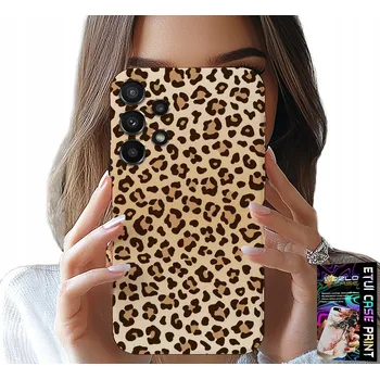 Pouzdro na mobilní telefon POUZDRO PRO SAMSUNG GALAXY A32 4G - ZADNÍ KRYT S LEOPARDÍM VZOREM JSOU MÓDNÍ A ŽENSKÉ