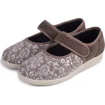 Vlnka Dámské obvazové baleríny květ hnědá velikost obuv dospělí 40