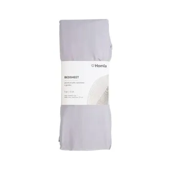 Prostěradlo Prześcieradło | DANIELLE | satynowe szare | 140x200 cm | AW23 855332