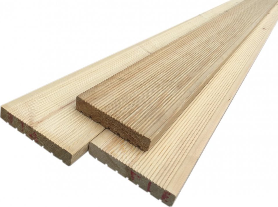 Sibiřský modřín 27 x 142 mm jemná drážka 4 m