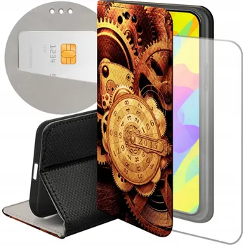 Pouzdro na mobilní telefon Flipové pouzdro Hello Case pro Xiaomi Redmi Note 10 5G hnědé