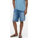 ŠORTKY KARL LAGERFELD KL STRAIGHT DENIM SHORTS WASHED LIGHT BLUE