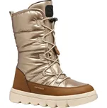 Dívčí sněhule Geox J WILLABOOM B A 30 Zlatá, Hnědá, Béžová