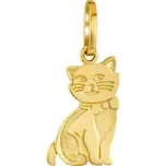 Přívěsek Kočka Yorika ze žlutého zlata