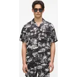 KOŠILE KARL LAGERFELD VACANCES AOP SSLV SHIRT BLACK