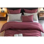DARRÉ Bavlněné povlečení Jednobarevné perkálové - bordové 2 Velikost: 140 x 220 + 70 x 90