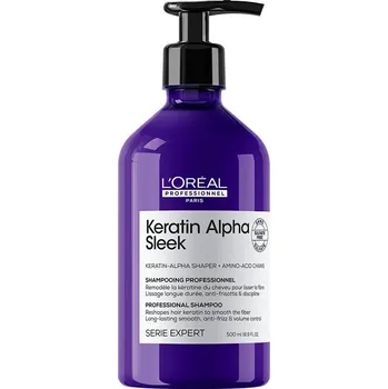Vlasová regenerace L'Oréal Professionnel Serie Expert Keratin Alpha Sleek Shampoo 500 ml